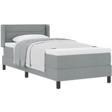 vidaXL Box Spring krevet s madracem svjetlosiv 80x200 cm tkanina, Uzglavlje dizajn linija svjetlosivo 80 cm tkanina Cijene