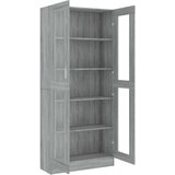 vidaXL vitrina boja sivog hrasta sonome 82,5 x 30,5 x 185,5 cm drvena | shoptok.hr