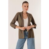 By Saygı Lycra Double Sleeve Fabric Short Jacket with Shawl Collar Width Length. | shoptok.hr