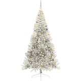  Umjetna preddekorirana božićna jelka srebrna 240 cm PET | Shoptok.si
