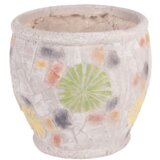 Ramda Keramična posoda za rože - mozaik, 27,5x27,5xH25 cm | Shoptok.si