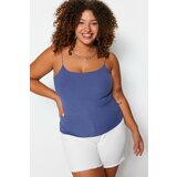 Trendyol Curve Plus Size Blouse - Blue - Fitted cene