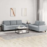  2-dijelni set sofa svjetlosivi od tkanine | shoptok.hr