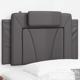  Jastuk za uzglavlje Viana sivi 90 cm od umjetne kože | shoptok.hr