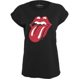 Merchcode Majica 'Rolling Stones Tongue' crvena / crna / bijela