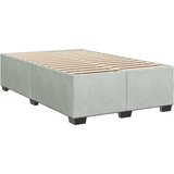 Box spring krevet s madracem svjetlosivi 120x200 cm baršunasti | shoptok.hr
