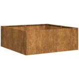  Sadilica boja hrđe 80x80x30 cm od pohabanog čelika | shoptok.hr