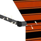 Tenda na ručno uvlačenje s LED svjetlom 150 cm narančasto-smeđa | shoptok.hr