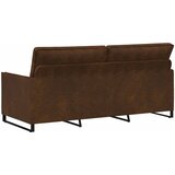 SOFA za 3 osobe Smeđa 190 x 81 x 82 cm Umjetni sued | shoptok.hr