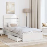  Krevet s od storage Bijelo 70 x 190 cm Konstruirano drvo | shoptok.hr