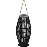 svijećnjak od bambusa crni 60 cm