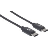 Manhattan USB 2.0 kabel tipa C vtič tipa C na vtič tipa C\, 480 Mbit/s\, 2 m\, črn USB kabel USB 2.0 USB-C® vtič 2.00 m črna 354875, (20416850) | Shoptok.si