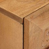 vidaXL Nočna omarica Svetlo rjava 40 x 33 x 46 cm trden mangov les | Shoptok.si