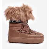 Boto Women's Lace-up Dark Beige Snow Boots Santero | Shoptok.si