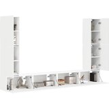  Set TV komoda 8 pcs Bijelo Konstruirano drvo | shoptok.hr