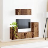  Set TV komoda 4 pcs Staro drvo Konstruirano drvo | shoptok.hr