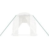  Staklenik s čeličnim okvirom bijeli 36 m² 18 x 2 x 2 m | shoptok.hr