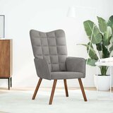  Stolica za opuštanje svjetlosiva baršunasta | shoptok.hr