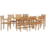  Vrtni set za objed 9 pcs Smeđa Čvrsto teak drvo | Eponuda.ba
