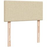  Otomanski okvir kreveta s madracima krem 200x200cm od tkanine | shoptok.hr