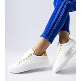 Gemre White sneakers with yellow accents Bushnell | Shoptok.si