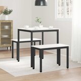  Stol za objedovanje Bijelo 70 x 70 x 75 cm Čvrsto borovo drvo | shoptok.hr