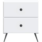  Noćni ormar 2 kom. Bijela 43 x 34,5 x 47,5 cm Konstruirano drvo | shoptok.hr