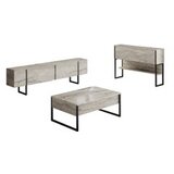 Hanah home set za dnevnu sobu luxe set travertine black