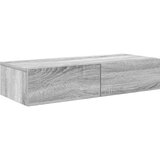 Maison Chic Stenska polica - Viseča Polica s predali siva sonoma 80x33x17 cm inženirski les, (21793687) Cene