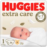 Huggies extra Care Pelene za bebe veličina 1, 26 komada Cene