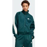Adidas Jakna za trening 'Stadium' petrol / bela | Shoptok.si