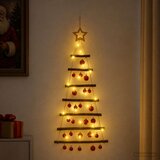  Viseća božićna jelka s kuglicama 30 LED lampica Višebojno | shoptok.hr