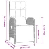  Vrtni set za objed 7 kom. Siva poliratan | shoptok.hr