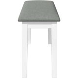  Klupa 110 cm bijela puna drvena guma | shoptok.hr