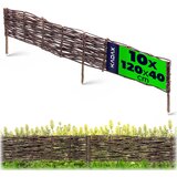 KADAX Vrtna palisadna ograja iz pletenega pletja 120x40 cm, komplet 10 kosov, (5000358155) Cene
