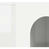  Strani šal Visok sijaj bela 100 x 35 x 59 cm Konstruiran les, (5000108503) | Shoptok.si