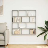 vidaXL Zidna kockasta polica s 12 odjeljaka sivo sonoma drvo | shoptok.hr