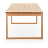 Marckeric Jedilna miza z mizno ploščo v hrastovem dekorju 100x220 cm Rina – | Shoptok.si