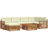 Set vanjskih sofa 7 kom. Prirodna i krem | shoptok.hr