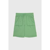 United Colors Of Benetton Kratke hlače zelena barva