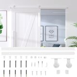  Komplet za klizna vrata 183 cm čelični bijeli | Eponuda.com