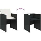  15-dijelni vrtni blagovaonski set s jastucima poliratan crni | shoptok.hr