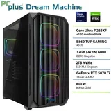 Gaming namizni računalnik PCPLUS Dream Machine, U7 265KF, 32 GB RAM, 2 TB SSD, RTX 5070Ti 16 GB, (5000005396)
