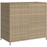 vidaXL Vrtni ormarić za pohranu bež 83 x 45 x 76 cm od poliratana | shoptok.hr