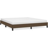  Posteljni okvir temno rjav 160x200 cm blago, (20904132) | Shoptok.si