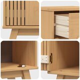 Kabinet za pohranu u kupaonici 35x30x90 cm od masivnog drva borovine | shoptok.hr