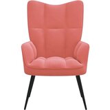  Stol za sproščanje roza žamet, (20597711) | Shoptok.si
