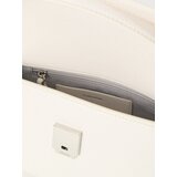 Calvin Klein Ročna torbica volneno bela | Shoptok.si