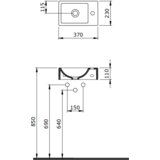 Bocchi milano nadgradni lavabo 37cm 1419-001-0126