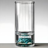 IZMAEL Kristalna čaša s kamenčićima - Tirkizna / 100ml Cijene